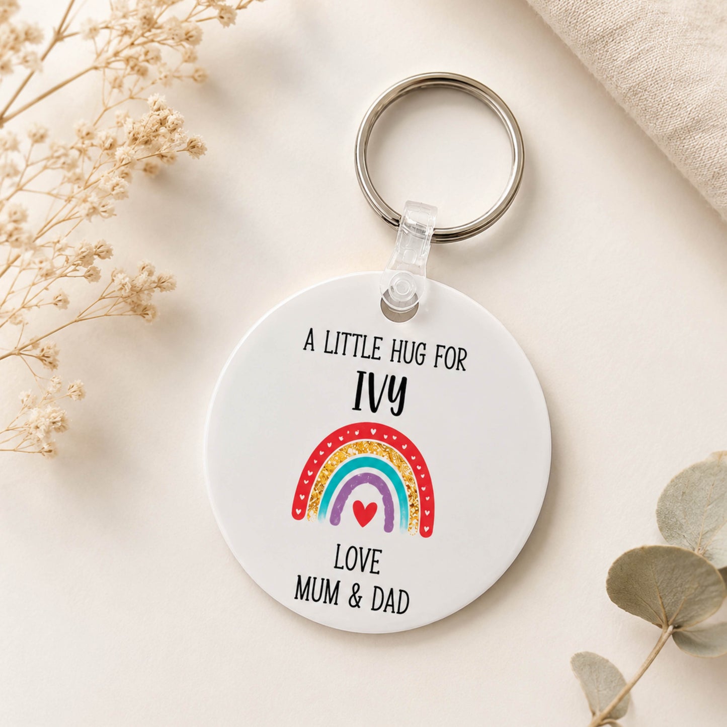 A little hug key ring