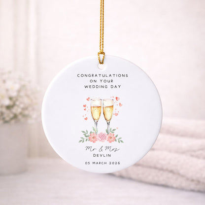 Wedding ( fizz ) Ornament
