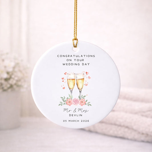 Wedding ( fizz ) Ornament
